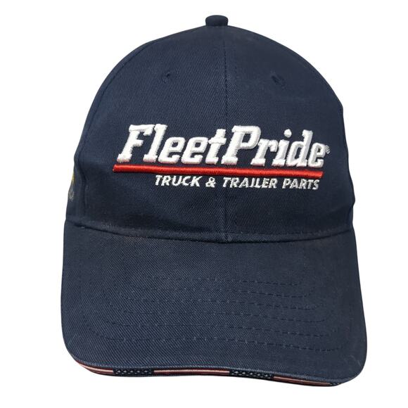Fleet Pride Truck & Trailer Parts U.S. Flag Strapback Baseball Cap Blue One Size - Picture 1 of 9